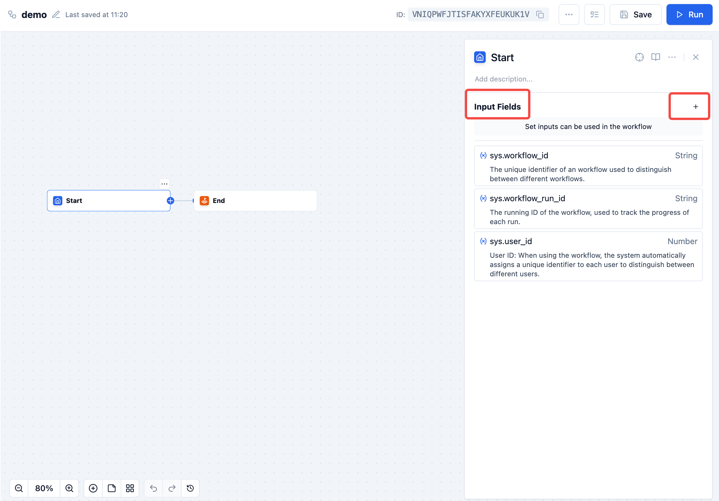 Configure Start Node